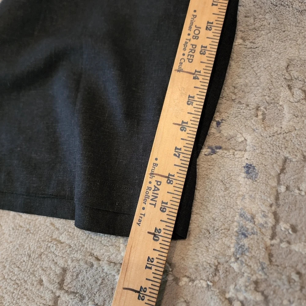 Ellos Linen Blend Stretch Waist Black Crop Cargo Pant Plus Size 28 4X New NWOTS - Picture 13 of 15